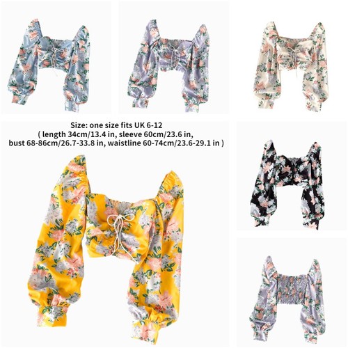 Damen crop top - crop, blumen