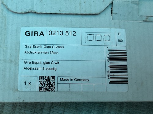 Gira esprit glas - glas, weiß