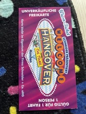 Kirmes Fahrchip Ehrenkarte