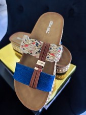  Pantoletten 39, Jeansoptik