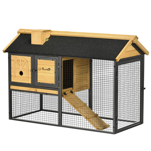 Kaninchenstall outdoor schwarz - outdoor,