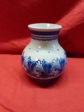 7387 schöne vase blau - vase,