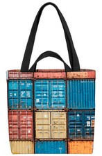 Container Hafen Bunt Tasche