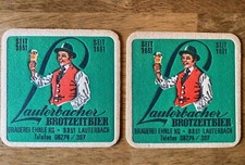 Vintage Beer Mats Lauterbacher