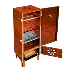 Premium Räucherofen DAVID Räucherkammer Räucherei aus Cortenstahl + Zubehör