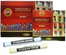KOH-I-NOOR Soft Pastellkreide rund fettfrei Künstlerqualität Setgröße 6er - 72er