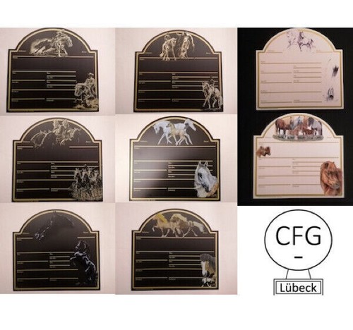 Boxenschild stalltafel - boxenschild,