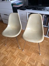 2 DSX Eames Fiberglas Side Chairs by Herman Miller original Vintage 1960er Jahre