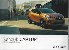 RENAULT CAPTUR 2  Betriebsanleitung 2021 Bedienungsanleitung Bordbuch BA