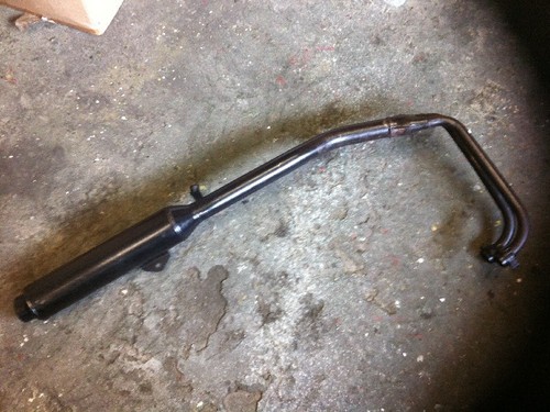 Auspuff endtopf links mit - links,