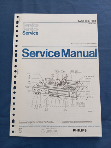 Philips 22ah903 service manual - service,