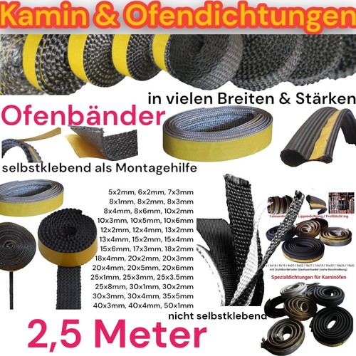 Dichtband ofenschnur - 2,5m,