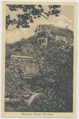 Nürnberg burg von - ak,