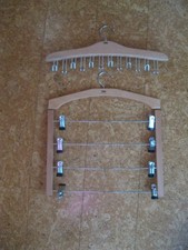 Hosenspanner Holz Hosenbügel, Gürtel-, Krawattenbügel, 9 tlg