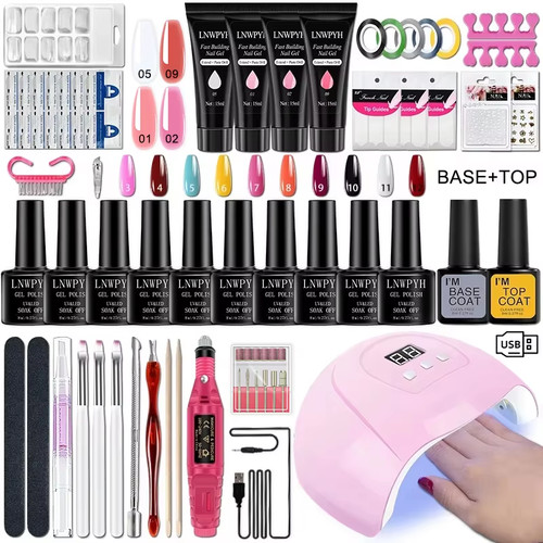 Gel nagellack set mit - gel-nagellack-set,