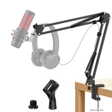 Mikrofon Arm Ständer Faltbar Mikrofonarm mit Clip für Podcasting Blue Yeti, Rode