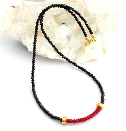 Spinell rubin kette - rubin,