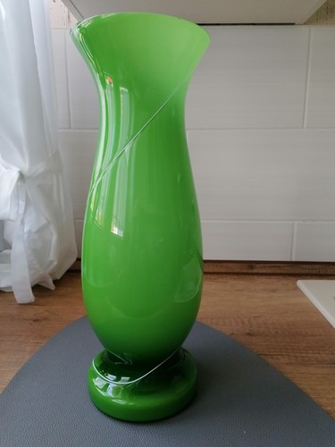 Glas vase 38cm öffnung - glas,