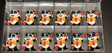 Komplettsatz Fußkennungen Panda Party Baldo Baldoria Nr. 1-12