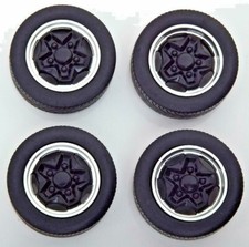 FELGEN  Felgensatz Fuchs Porsche 911 Hackmesser Leichtm blac Räder Radsatz 1:18 