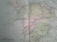 1887 Landkarte ~ Counties Von