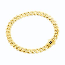 10K Gelbgold Royal Monaco Miami Cuban Link 6Mm Curb Kette Damen Armband 6"