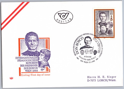 österreich fdc wien 1988 don - Österreich,