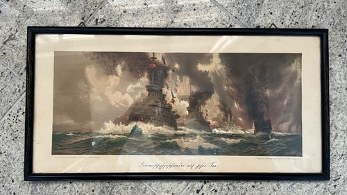 Altes bild kriegsschiffe - altes, im