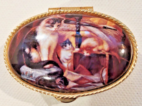 Pillendose katzenmotiv - pillendose,