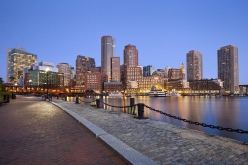 Wandbild boston skyline bild - boston-skyline.,