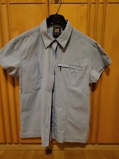 Trekking Damenbluse Marke IGUANA - Gr. 40 - hellblau/weiß kariert - gut erhalten