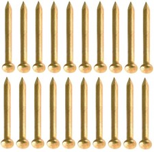 20x Messingnägel Rundknopf