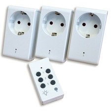 3er set funk steckdosen mit - 3er-set,