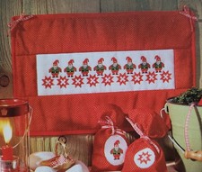 Stickvorlagen Kreuzstich Lustige Wichtel  Advent Weihnachten