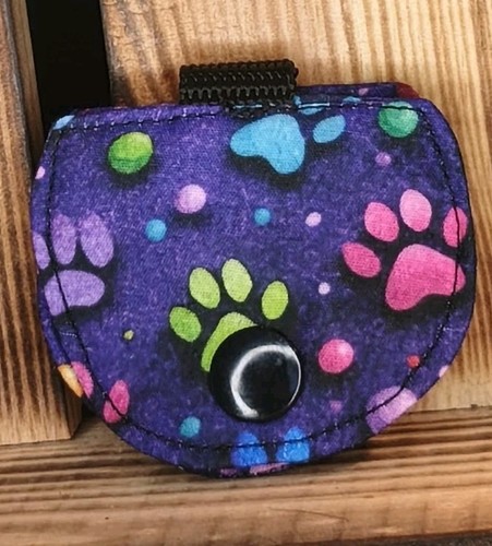 Hundemarkentasche pfoten lila - pfoten,