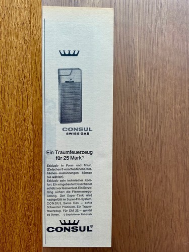 Consul swiss gas - consul, feuerzeug