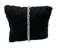 835/- Silber Armband, Königskette Armband, 20 cm lang, 4 mm breit.