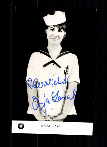 Anja laval autogrammkarte - anja,