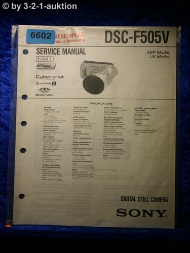 Sony service manual - manual, dsc