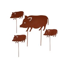 UNUS® Gartenstecker Schweine