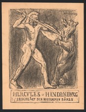 O-Lithographie 1914 MAX LIEBERMANN Kriegszeit Künstlerflugblätter Nr. 6, 36x28cm