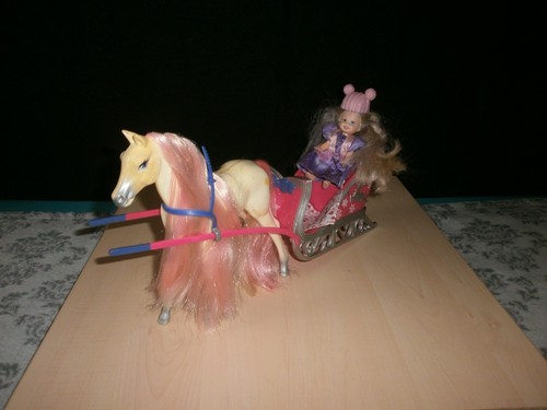 Barbie pony schlitten - barbie, mit