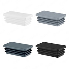 Lamellenstopfen Stopfen rechteckig Kunststoff Endkappen Rohrkappen Rohrstopfen