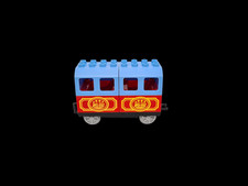 Lego® Duplo Eisenbahn Waggon TRAIN 4x8 Western Passagier ROT BLAU ZUG