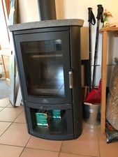 Kaminofen Holz, Max Blank RIO S, Stahlkorpus Anthrazit, Naturstein-Deckel