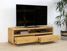 Massivholz TV-Lowboard 160cm Kiefer massiv gelaugt geölt kommode schrank regal