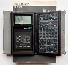 Sharp PA-7000 Japanese electronic organizer (similar to Wizard/OZ/IQ series) CIB