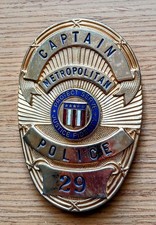 S/G21 Historisches US-Polizeiabzeichen - METROPOLITAN POLICE -CAPTAIN-