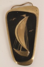 Segelschiff wandrelief boot - segelschiff,