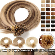 Keratin Bonding Hair Extensions Remy Echthaar Strähnen Tresse Haarverlängerung A